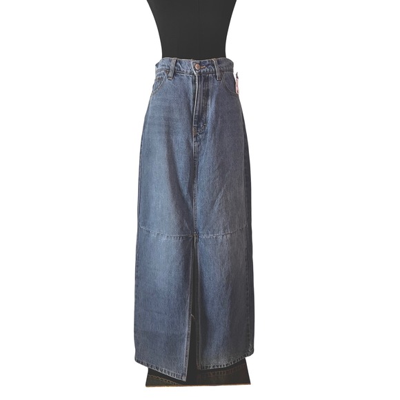Supplies by Union Bay Dresses & Skirts - Supplies by Union Bay Denim Maxi Skirt Medium Wash Front Slit Size 2 26W 2B43000